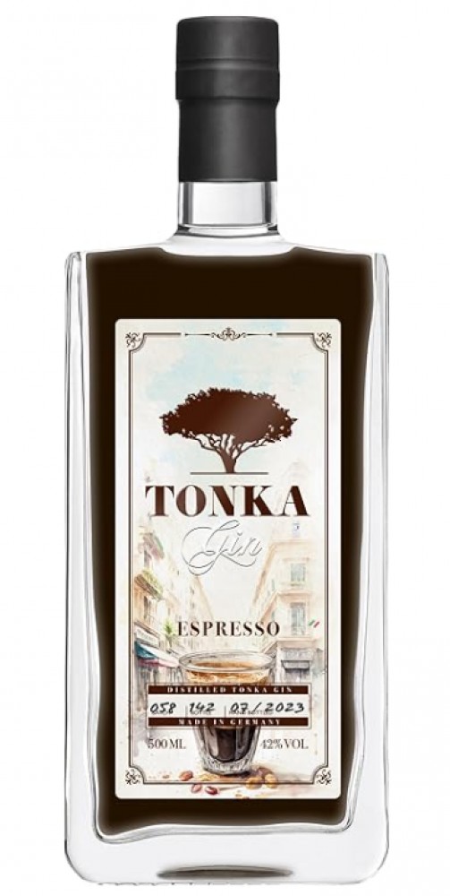 Tonka Gin Espresso 42% 0,5 l (bloße Flasche)