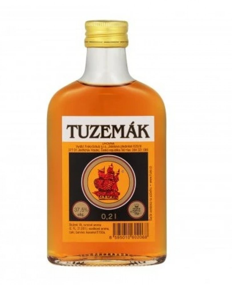 Tuzemák Jindřichohradecký 37,5% 0,2 l (holá láhev)