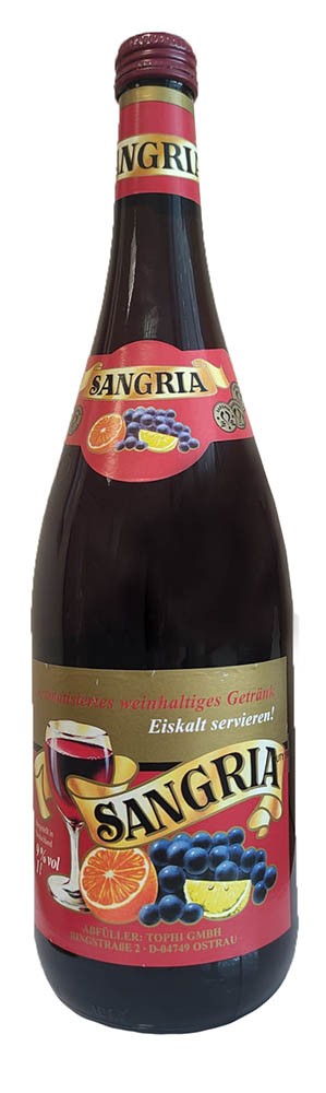 Sangria Condoe 9% 1 l (bloße Flasche)