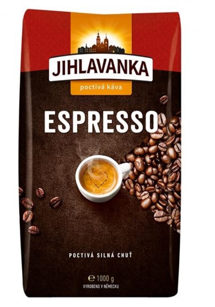 Jihlavanka Espresso zrnková káva 1 kg