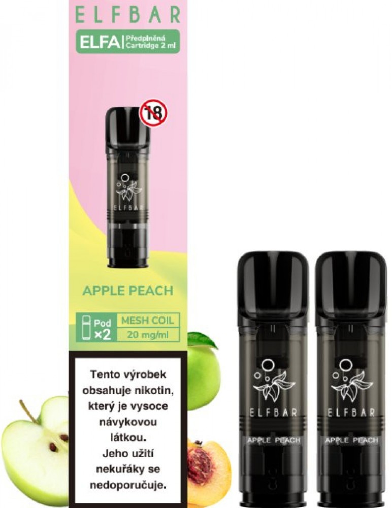 ELF Bar ELFA  APPLE PEACH 20mg 2 náplně