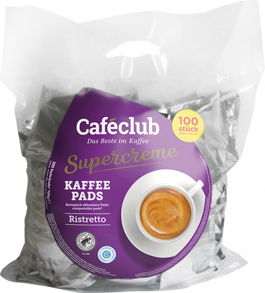 Caféclub Ristretto pads 100 ks 