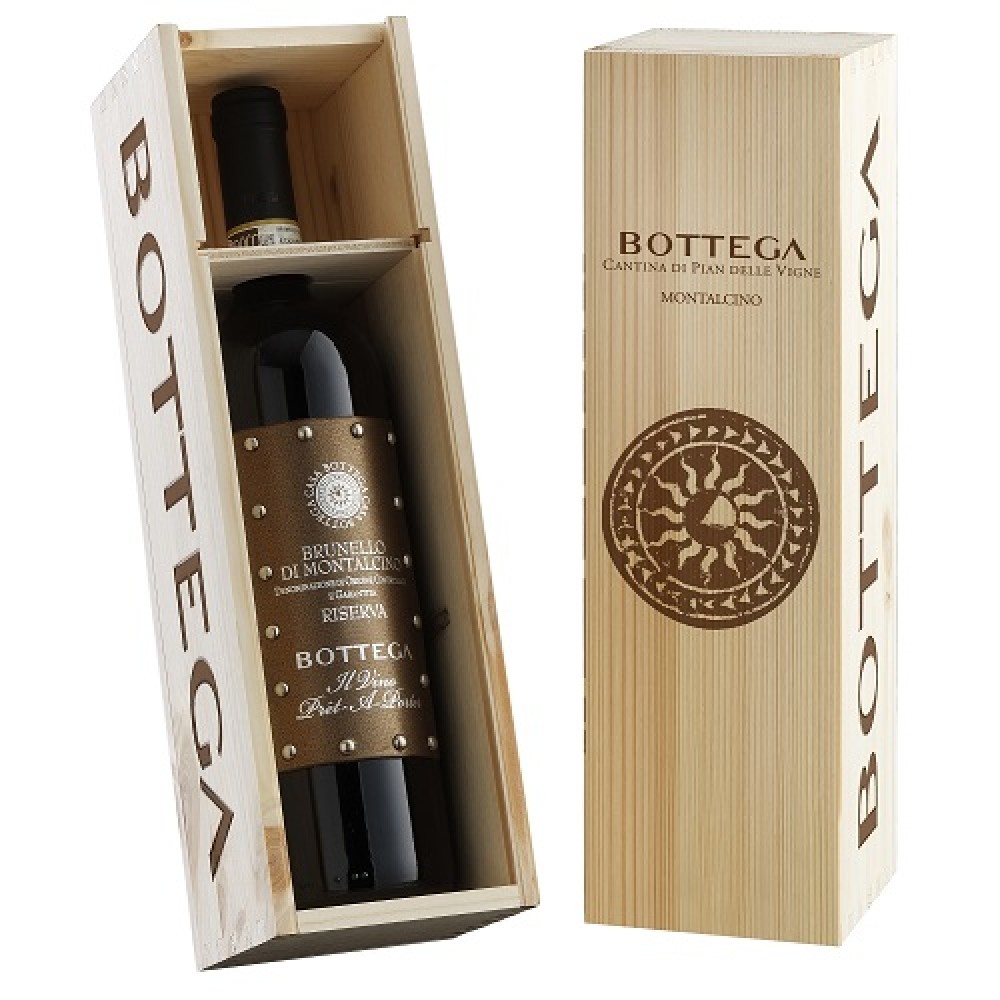 Bottega Brunello Di Montalcino 15% 0,75 l (dřevěná krabice)