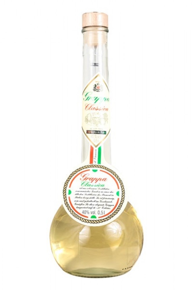 Grappa Marone Braun Classica 40% 0,5 l (bloße Flasche)