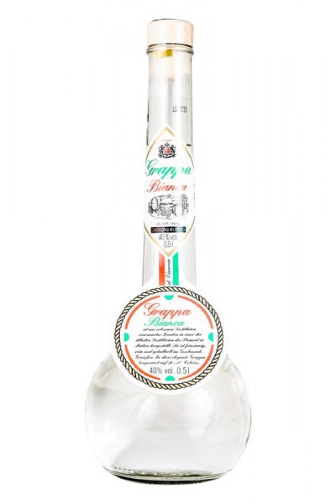 Grappa Bianca 40% 0,5 l (bloße Flasche)