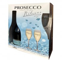 Borgomori Prosecco Cuvée Jubilée 10,5% 0,75 l + 2x sklenička (karton) 