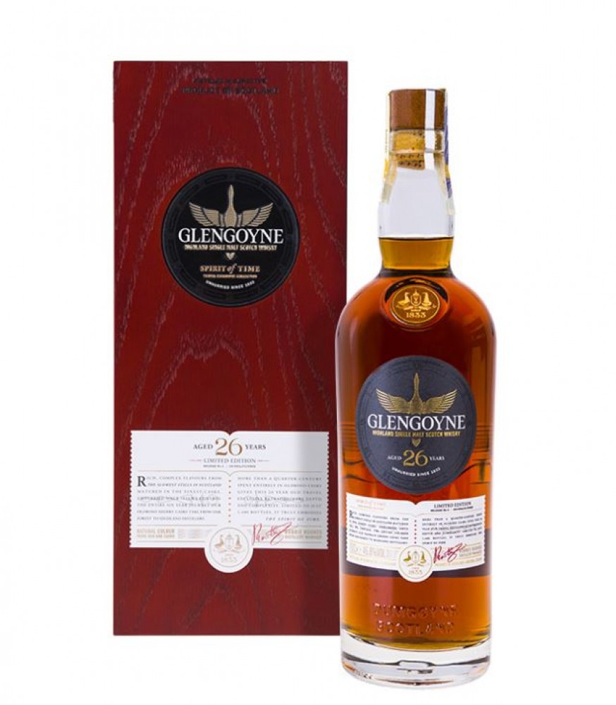 Glengoyne 26Y 46,7% 0,7 l (dřevěný obal)
