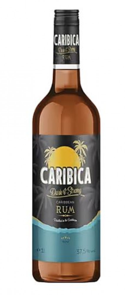 Caribica Dark & Strong Rum 37,5% 1 l (holá láhev)
