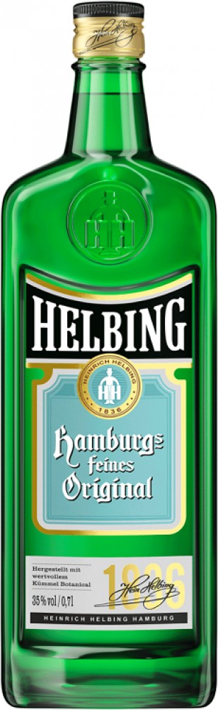 Helbing H. Feiner Kümmel 35% 1 l (bloße Flasche)
