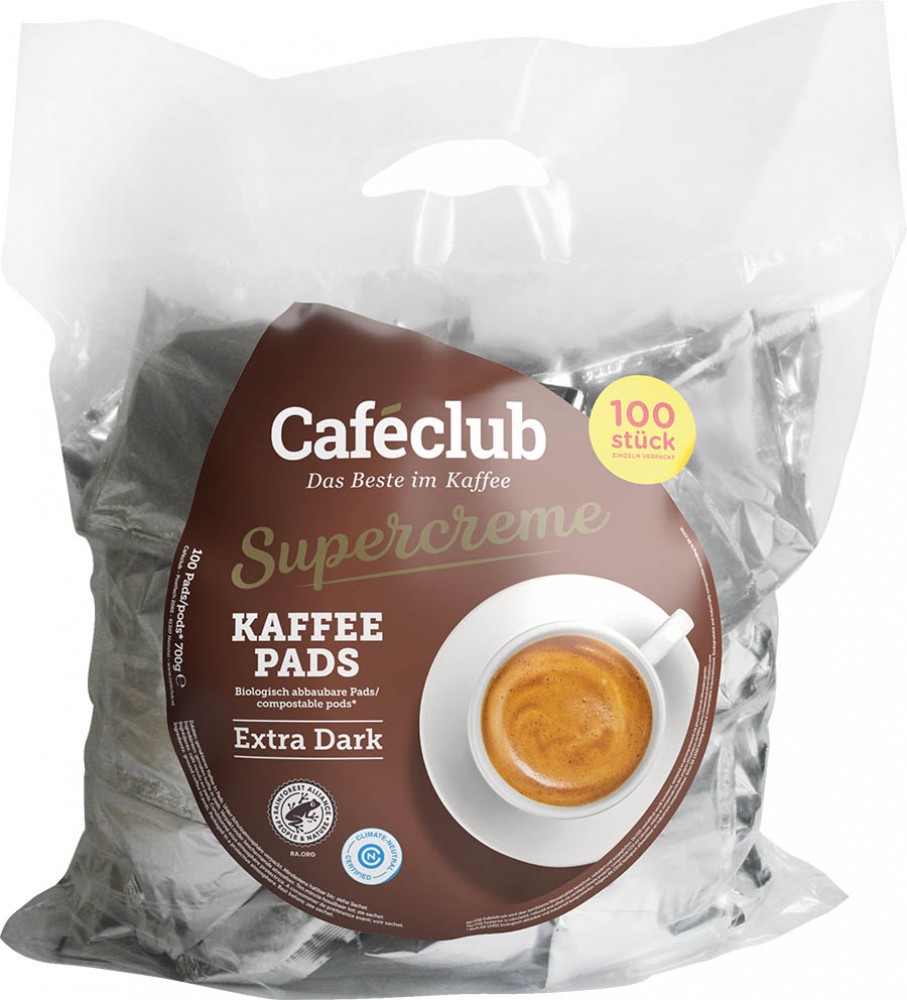 Caféclub Extra Dark pads 100 ks