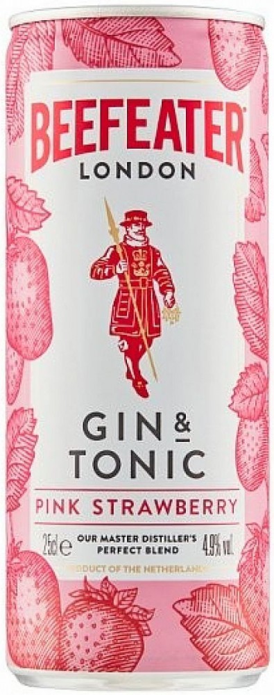 Beefeater Pink & Tonic 4,9% 0,25 l (plech)