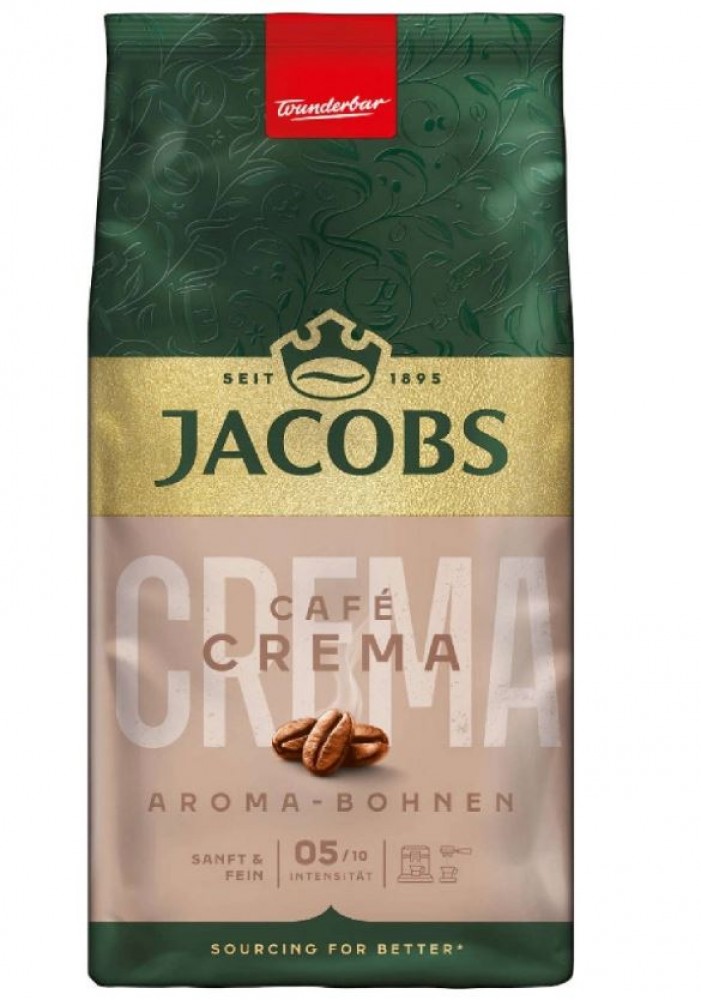 Jacobs Krönung Café Crema zrnková káva 500 g