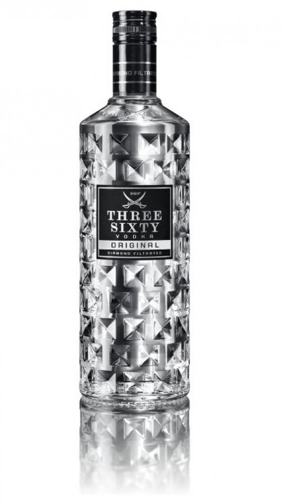 Three Sixty Vodka Original 37,5% 1 l (holá láhev)