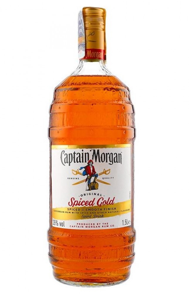Captain Morgan Spiced Gold 35% 1,5 l (bloße Flasche)