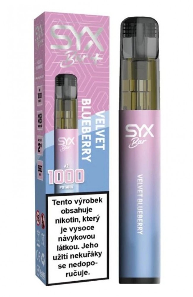 SYX Bar 1000 VELVET BLUEBERRY 16,5mg