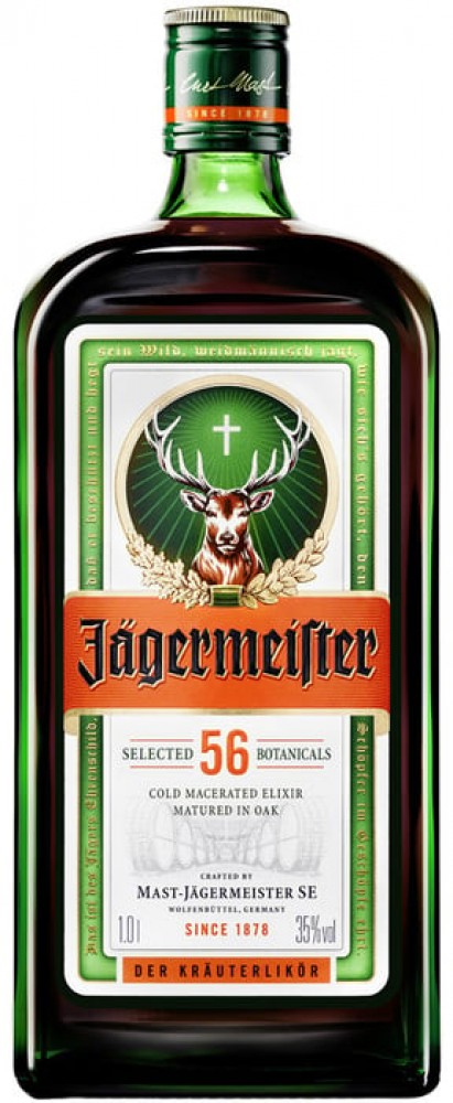 Jägermeister 35% 1 l (holá láhev)