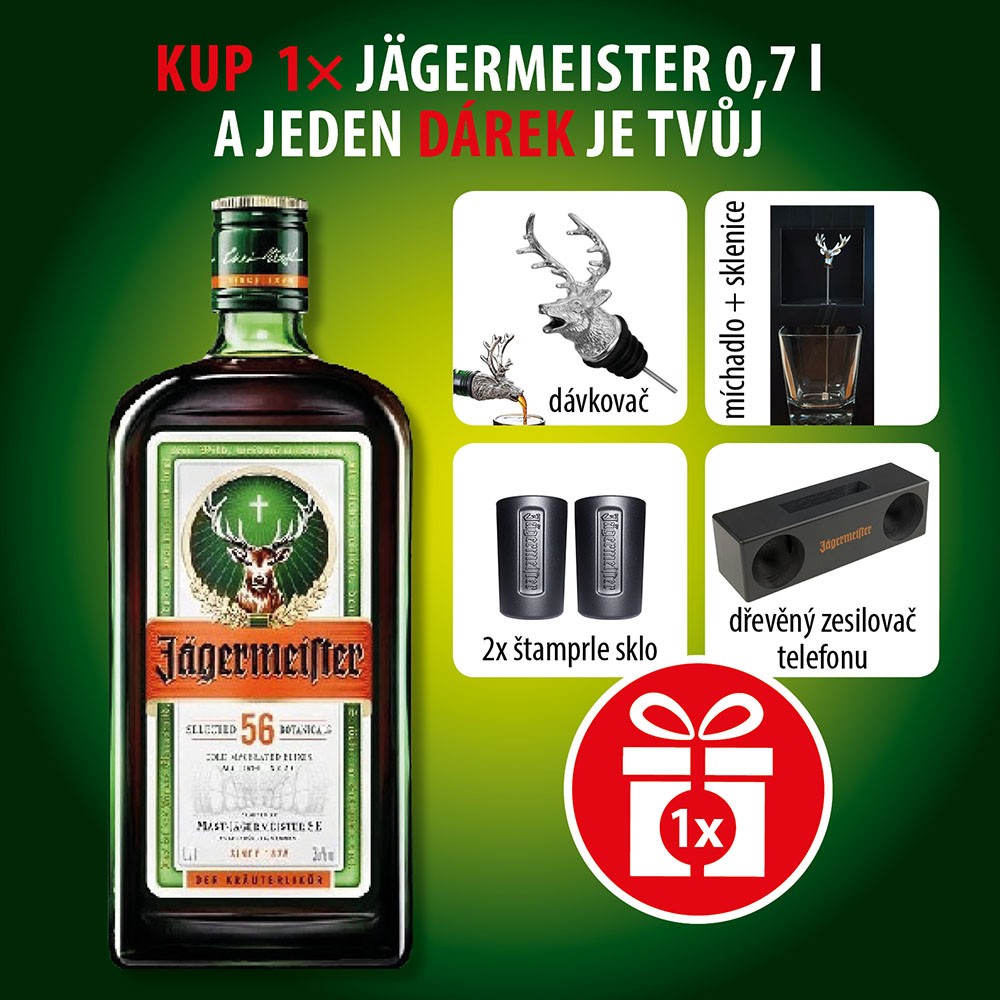 Jägermeister 35% 0,7 l (holá láhev)
