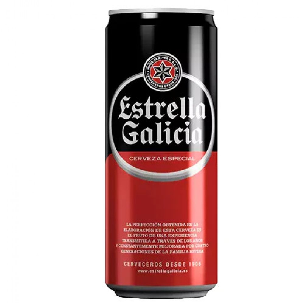 Estrella Galicia 5,5%  0,33 l plech