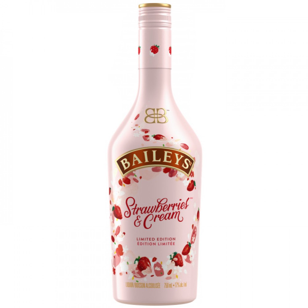 Baileys Strawberries Cream 17%  0,7 l (holá láhev)