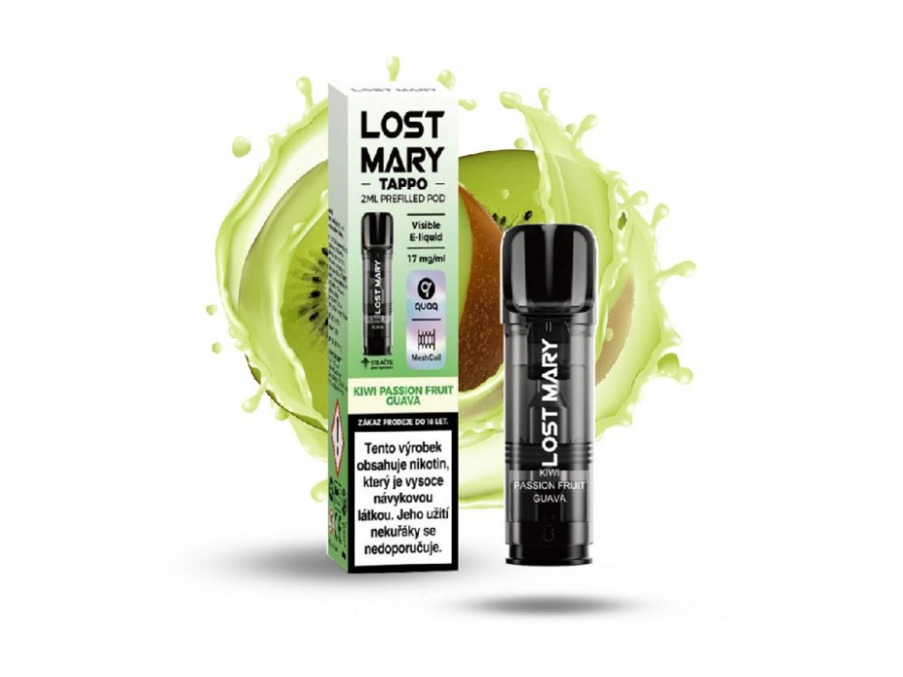 Elf Bar Lost Mary Tappo Pod Kiwi Passion Fruit Guava 17 mg