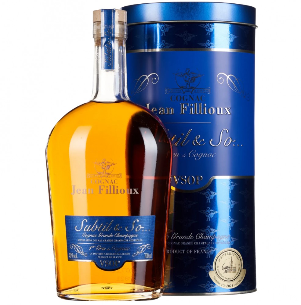 Jean Fillioux Subtil & So VSOP 40% 0,7 l (Dose)