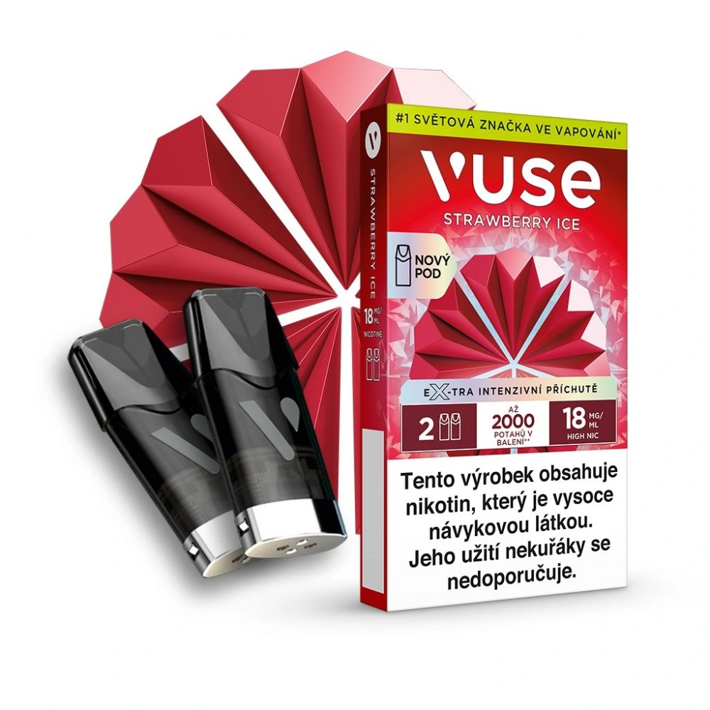 VUSE Pod Strawberry Ice 18mg 2 náplně