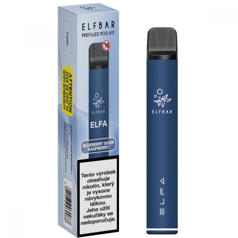 Elf Bar ELFA Starter Kit Blueberry Sour Raspberry 500mAh