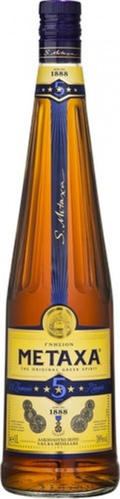 Metaxa 5* 38% 1 l (bloße Flasche)