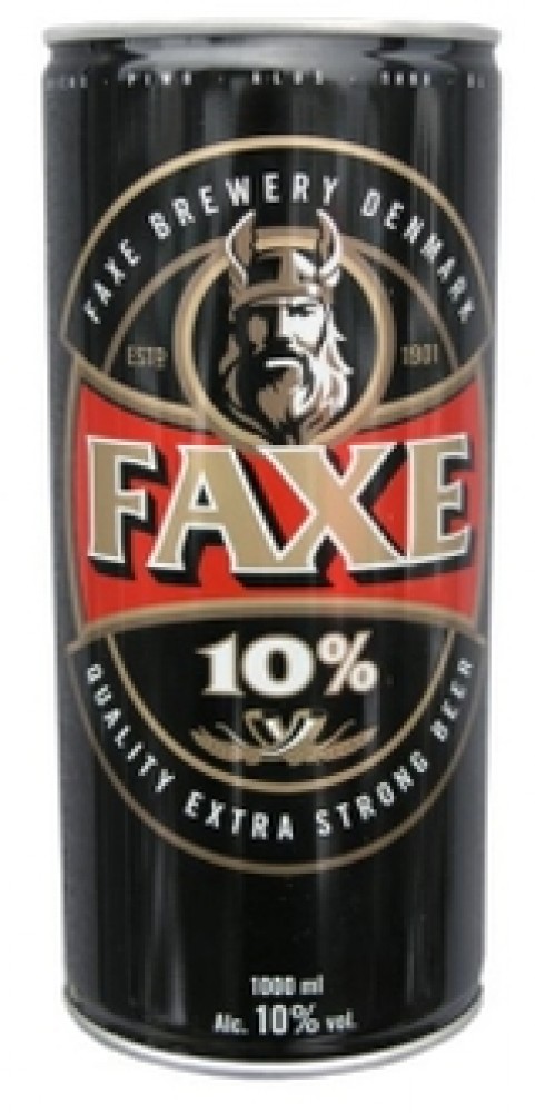 Faxe Extra Strong 10% 1 l plech