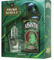 Fruko Schulz Absinth Magic dárkový set 70%  0,7 l  