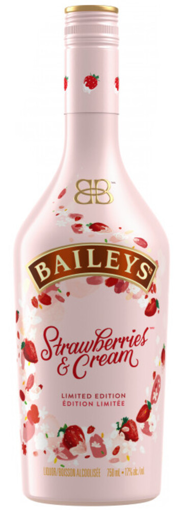 Baileys Strawberries Cream 17%  0,7 l (holá láhev)