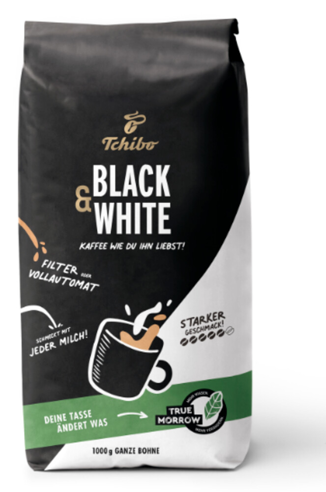 Tchibo Black White zrnková káva 1 kg